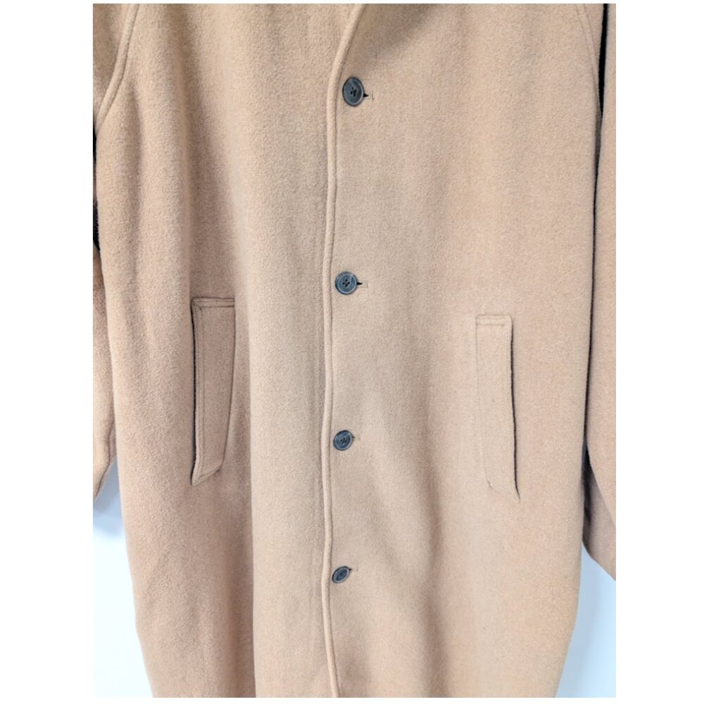GAP Oversized Men's Wool-Blend Topcoat in Camel from 2024 - Picture 5 of 15